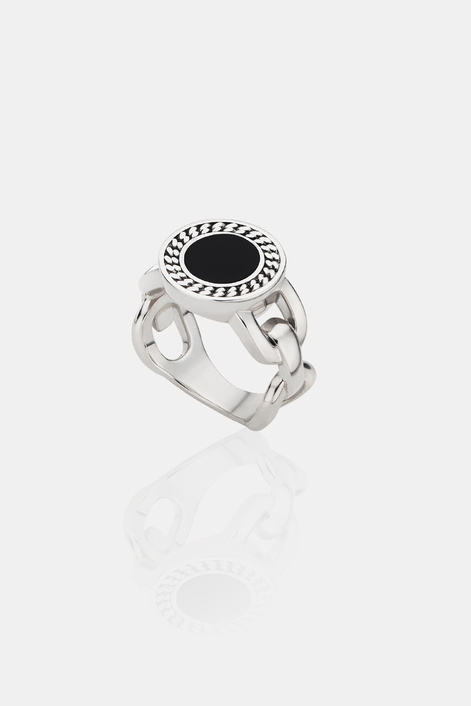 Liberta Black Onyx Ring in Silver