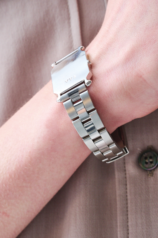 Agnes A Watch Bracelet in Silver